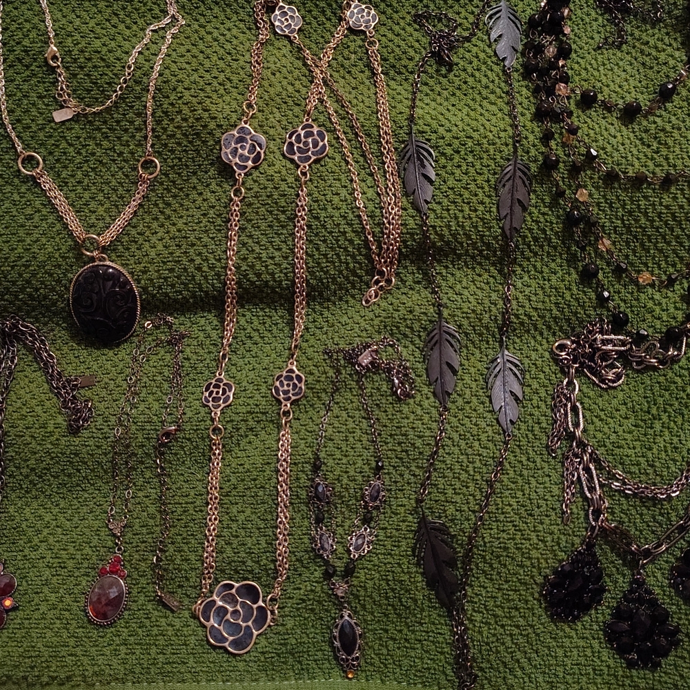 Lot of Goth Glam Necklaces